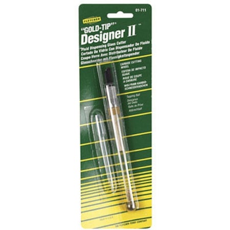 Fletcher-Terry 140 Deg Tungsten Carbide Gold-Tip Designer II Fluid Glass Cutter 01-711